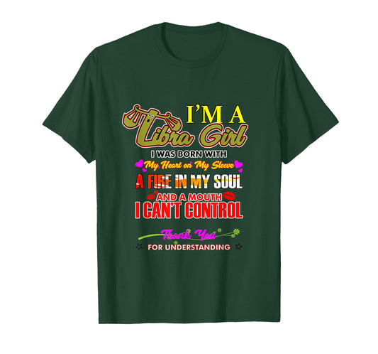 I'M A Libra Girl - Born As Libra - Funny Libra Horoscope T-Shirt