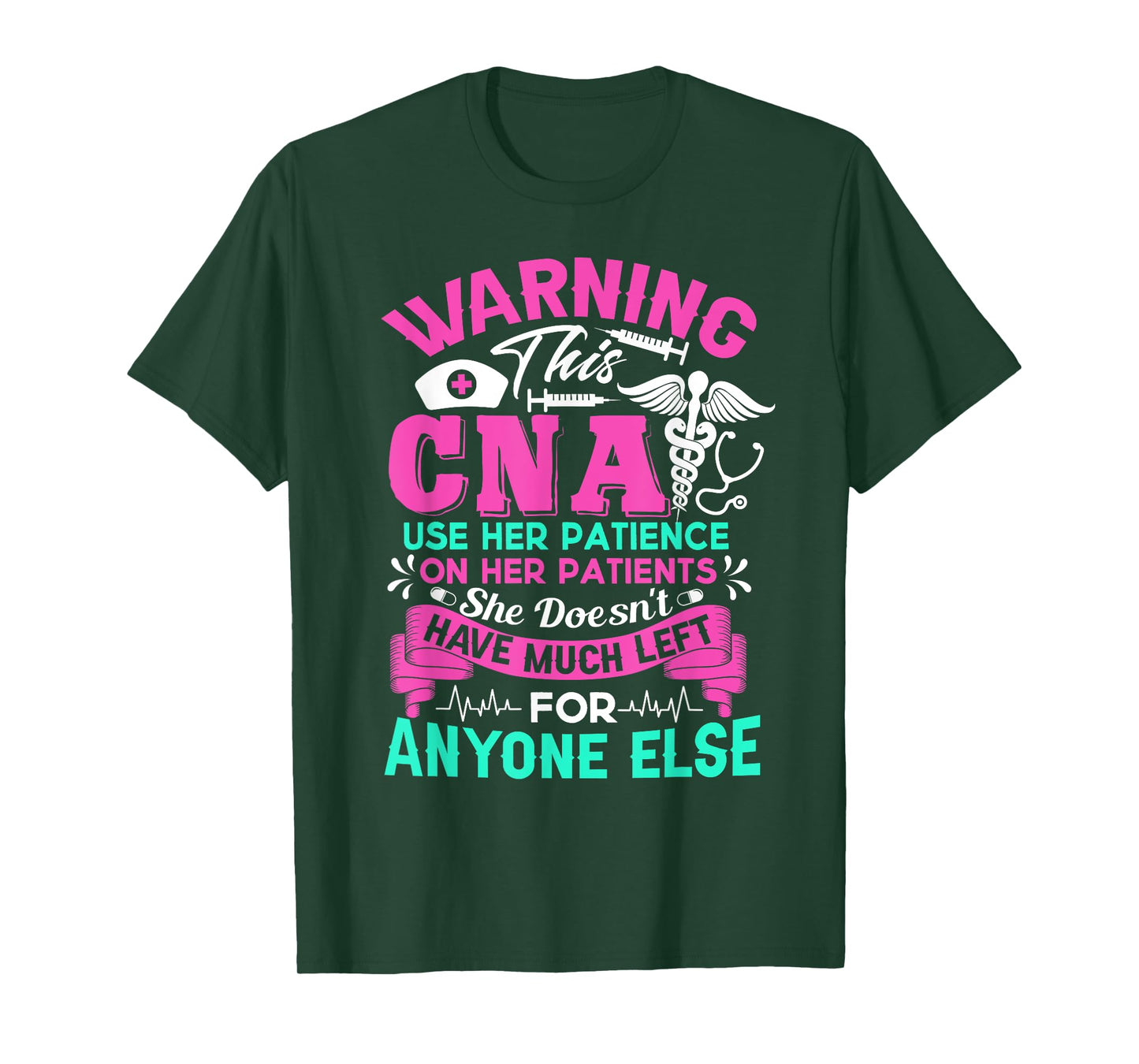 CNA Shirt - Warning This CNA Use Her Patience T-Shirt