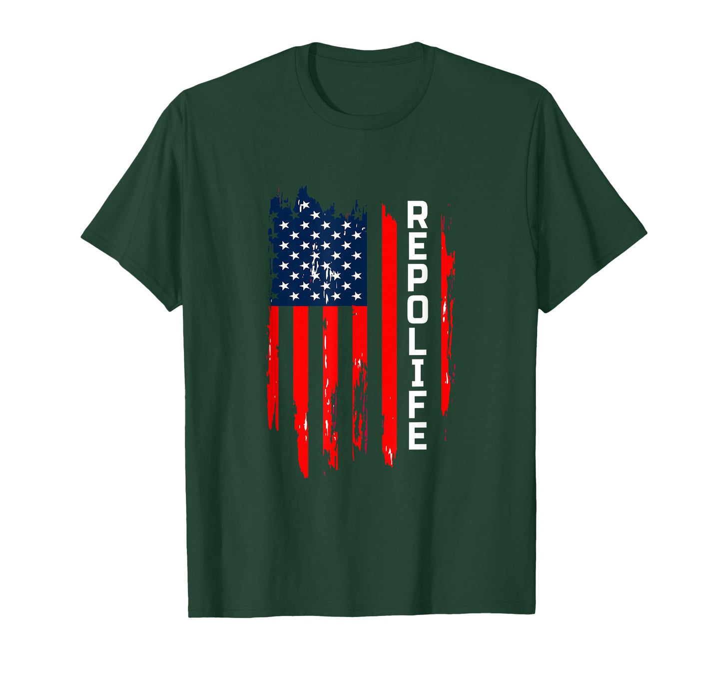 Patriotic US Flag for Repossession Agent Repo Life T-Shirt