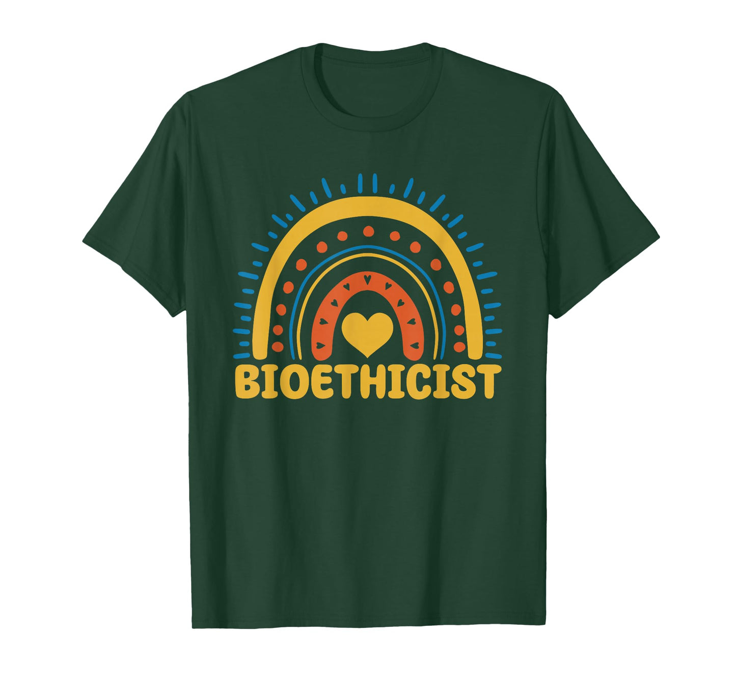 Cute Bioethicist Boho Rainbow Medical Ethicist Bioethics T-Shirt
