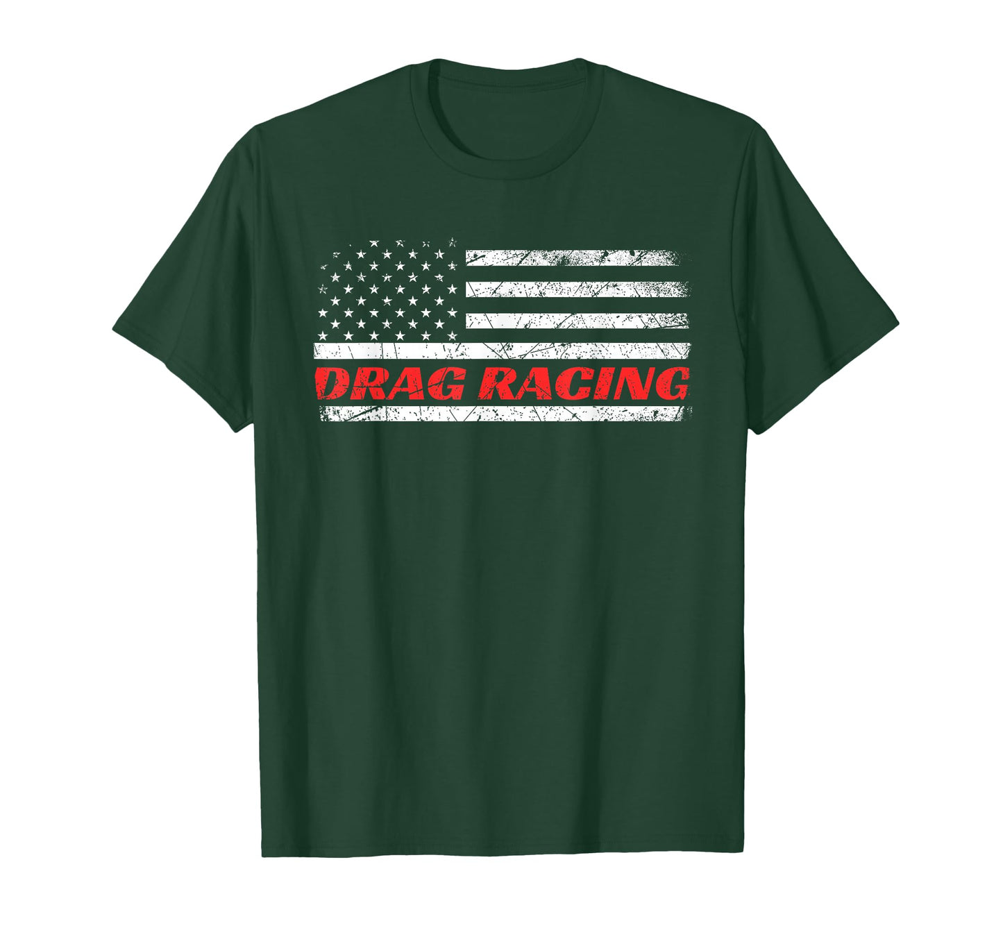 Drag Racing Patriotic American Drag Racer Apparel Design T-Shirt