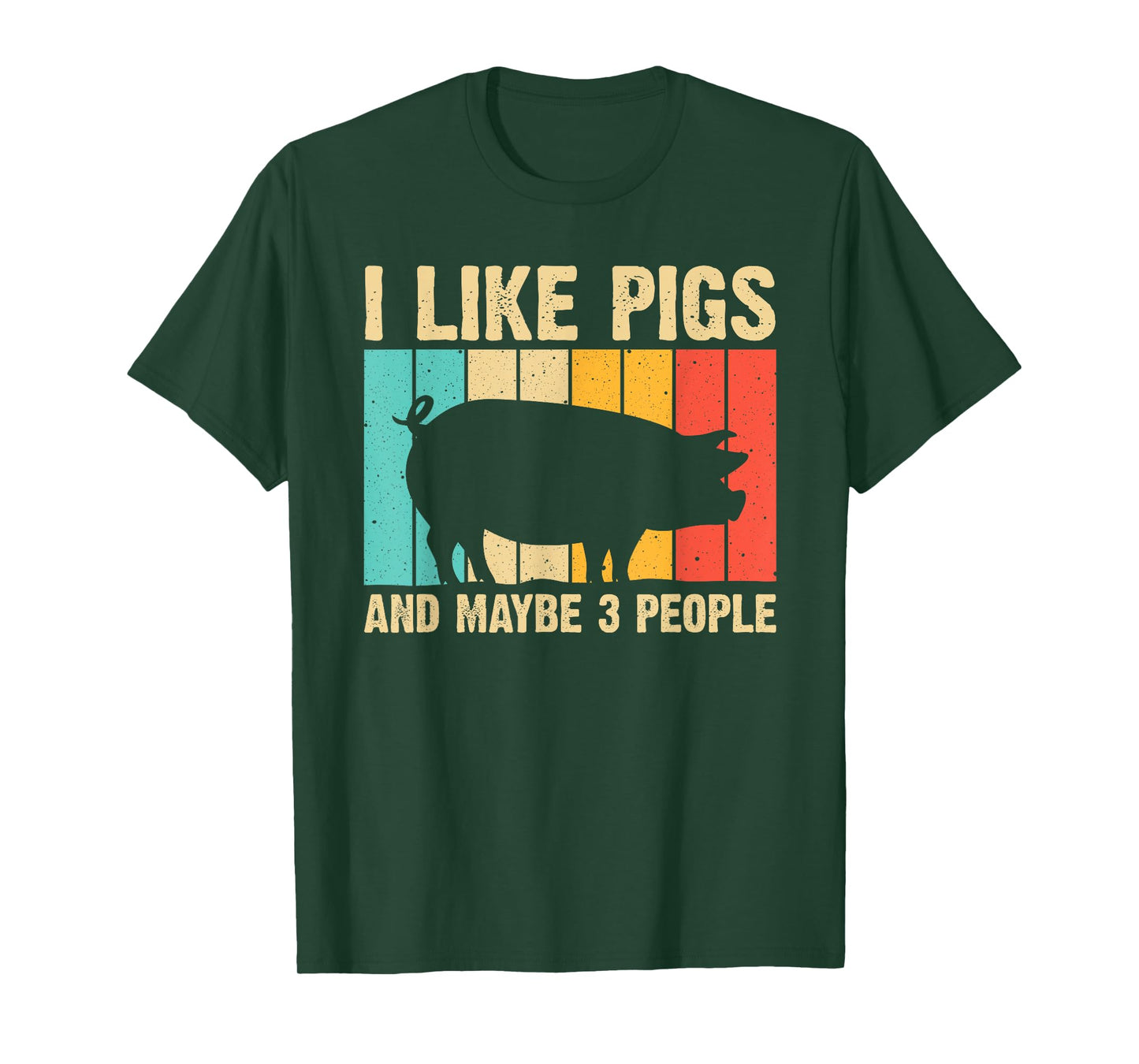 Funny Pig For Men Women Farm Animal Swine Vintage Pig Lovers T-Shirt