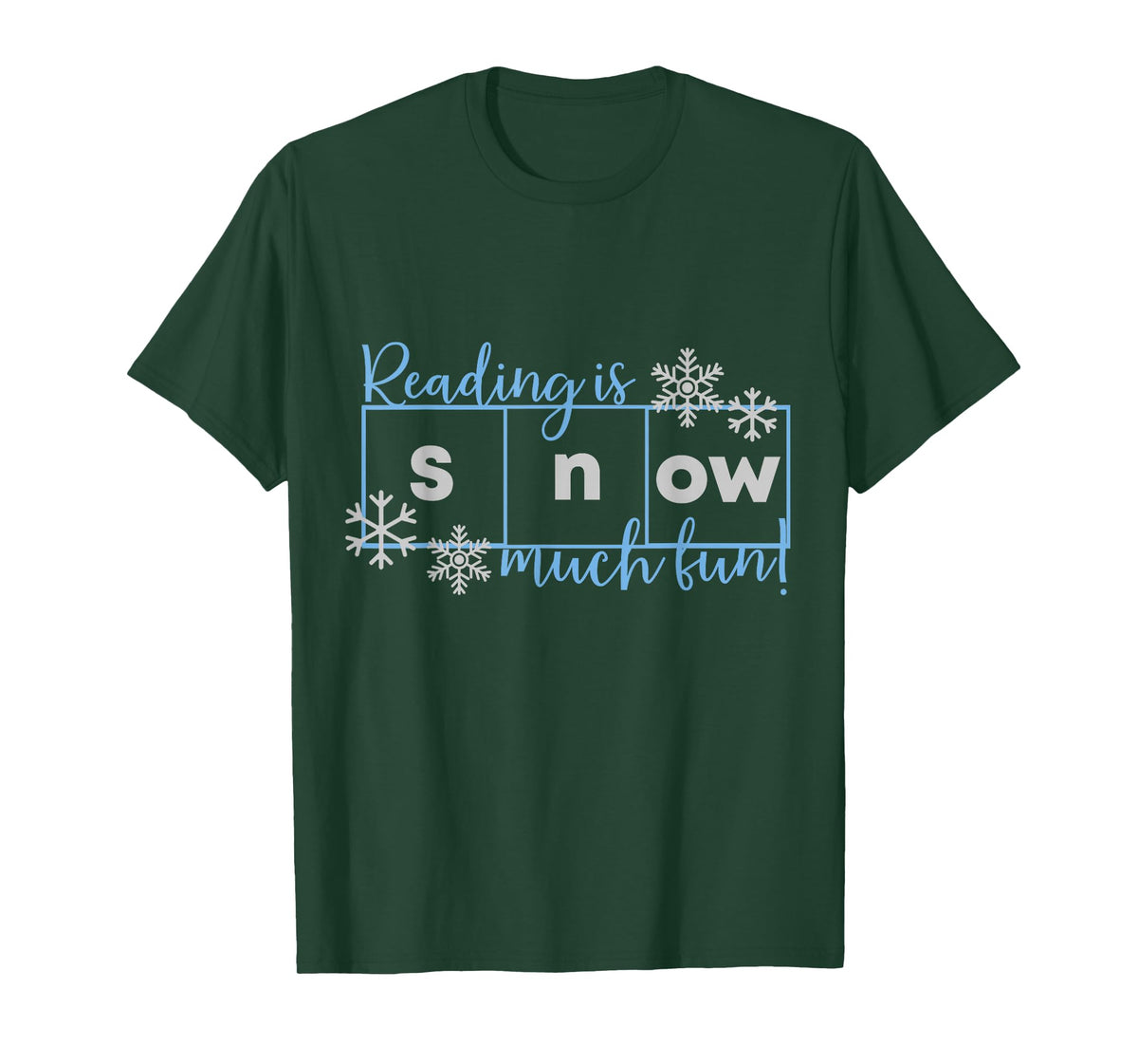 Reading Is Snow Much Fun Science of Reading T-Shirt
