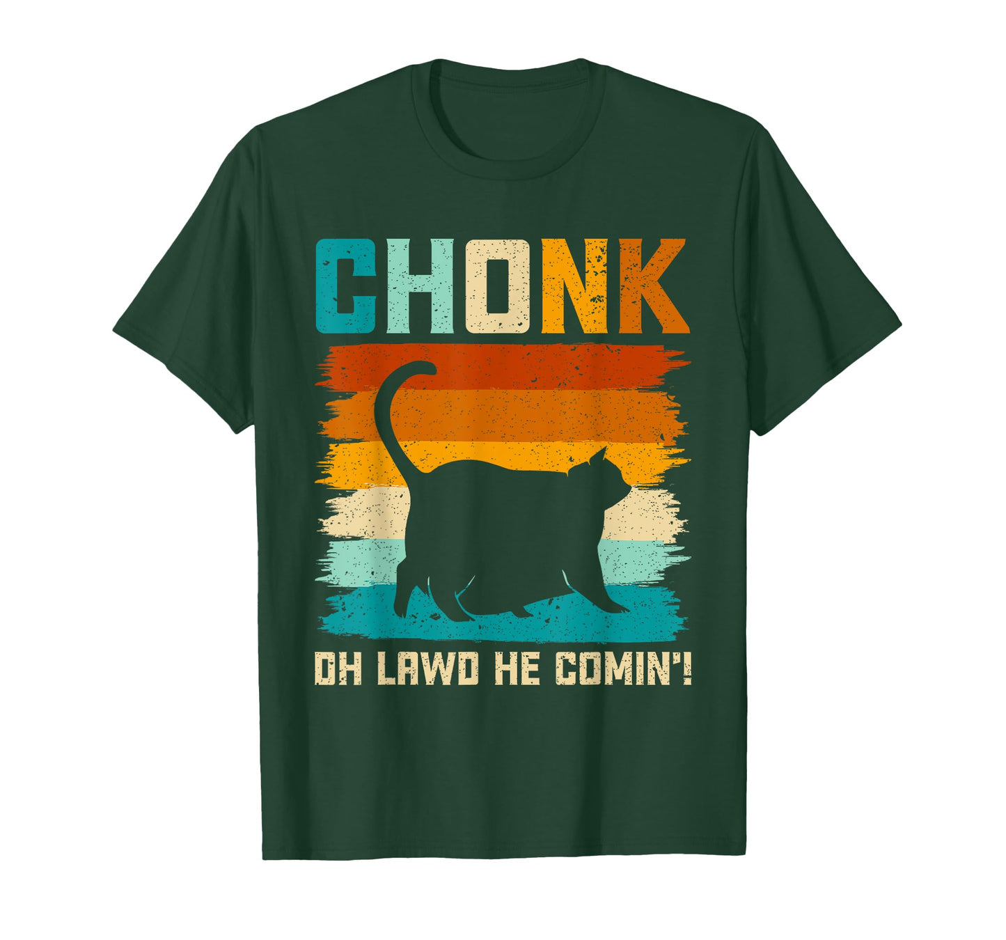Chonk Cat Scale Meme Funny Retro Style Vintage Cats Memes T-Shirt for Men Women Girls Kids