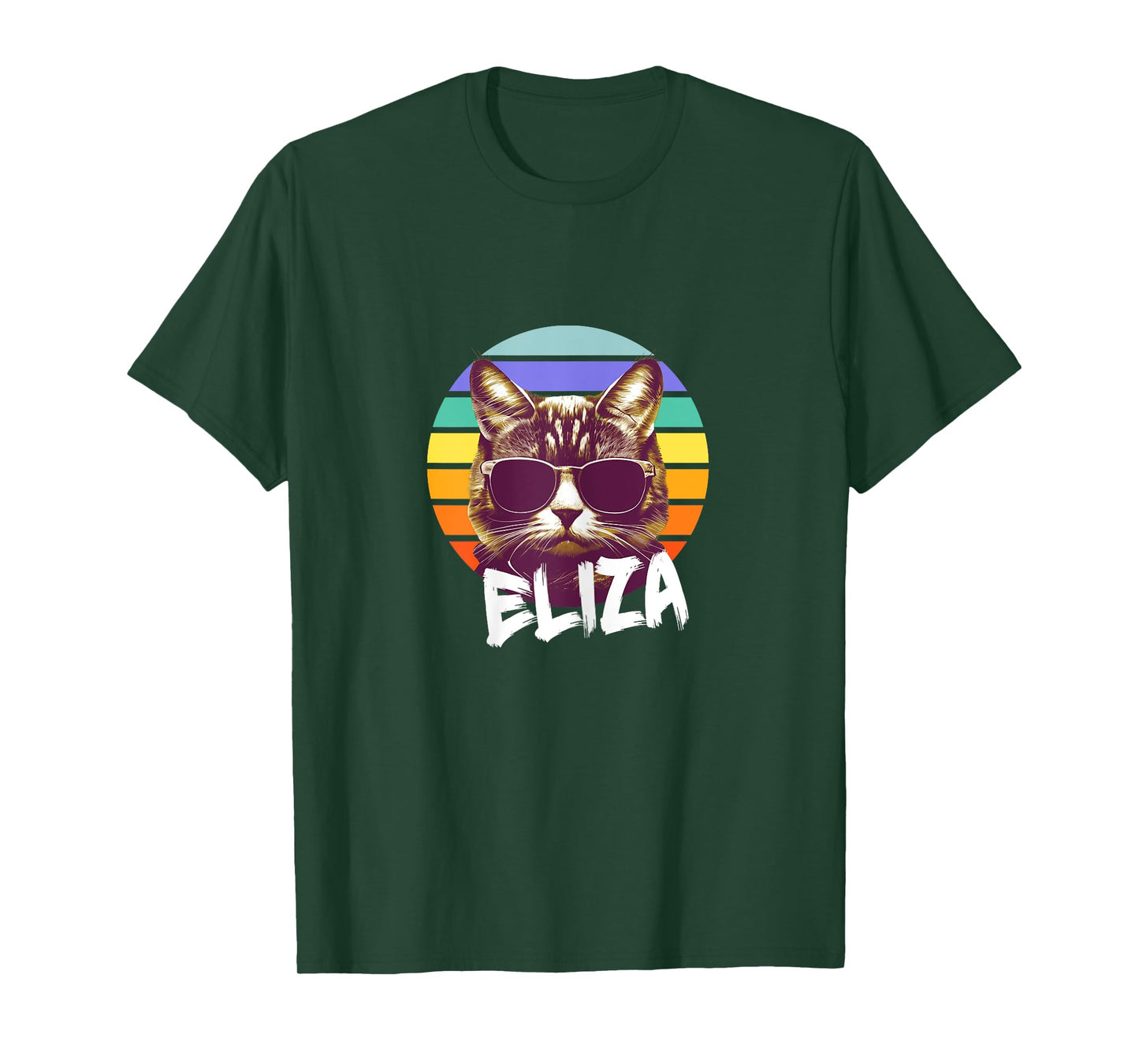 ELIZA - Beautiful girl name with a cool funny Cat T-Shirt