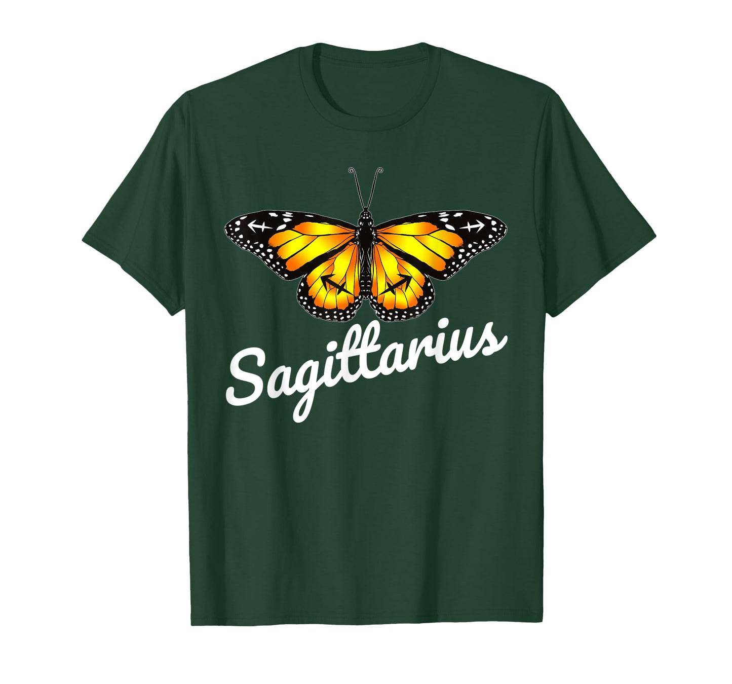 Sagittarius Butterfly Wings Sagittarius Zodiac Sign to Women T-Shirt