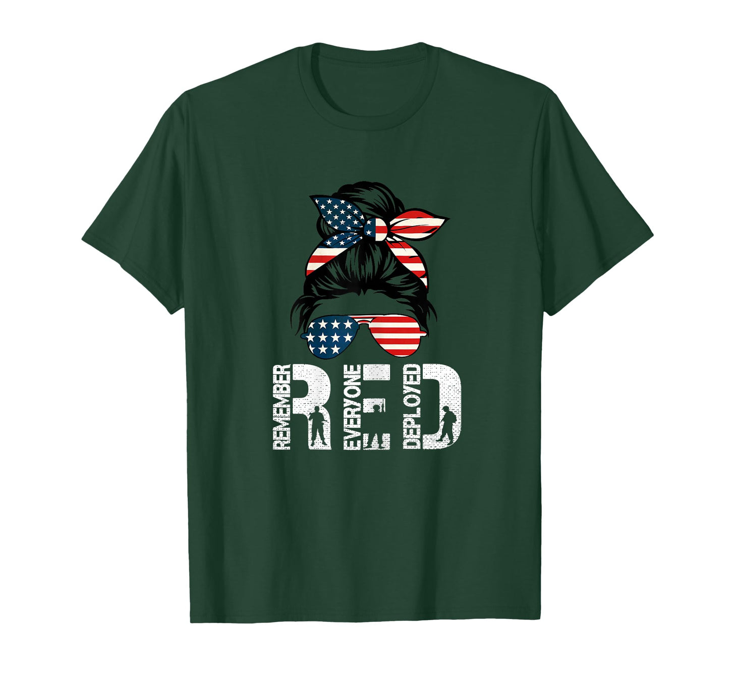 (2 Sided Print) Red Friday Military Support Troops T-Shirt