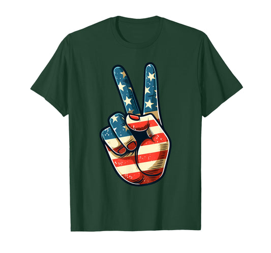 Vintage Peace Sign Retro 60's 70's Hippie T-Shirt