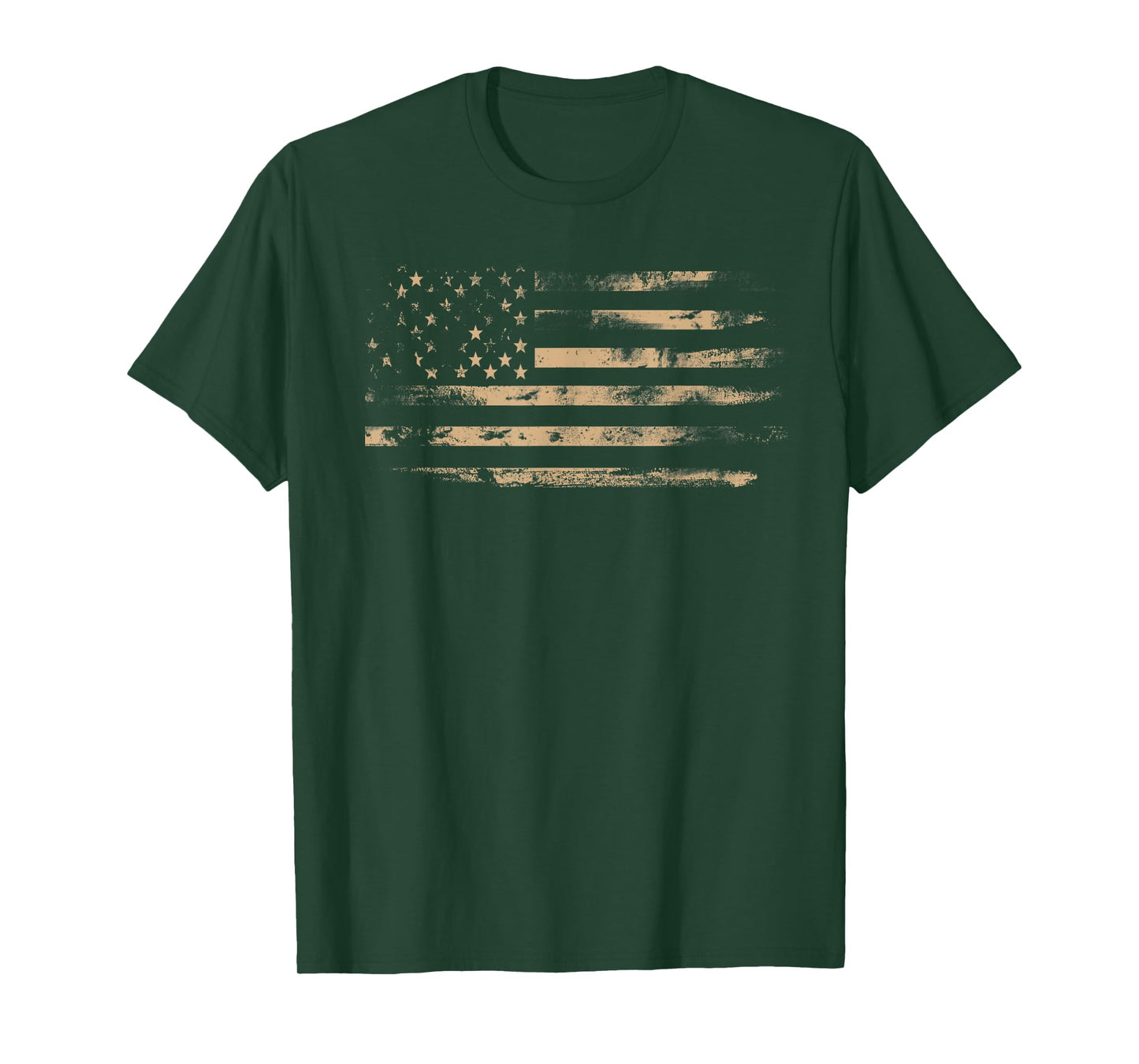 Distressed American Flag Shirt Vintage USA Flags Patriotic T-Shirt