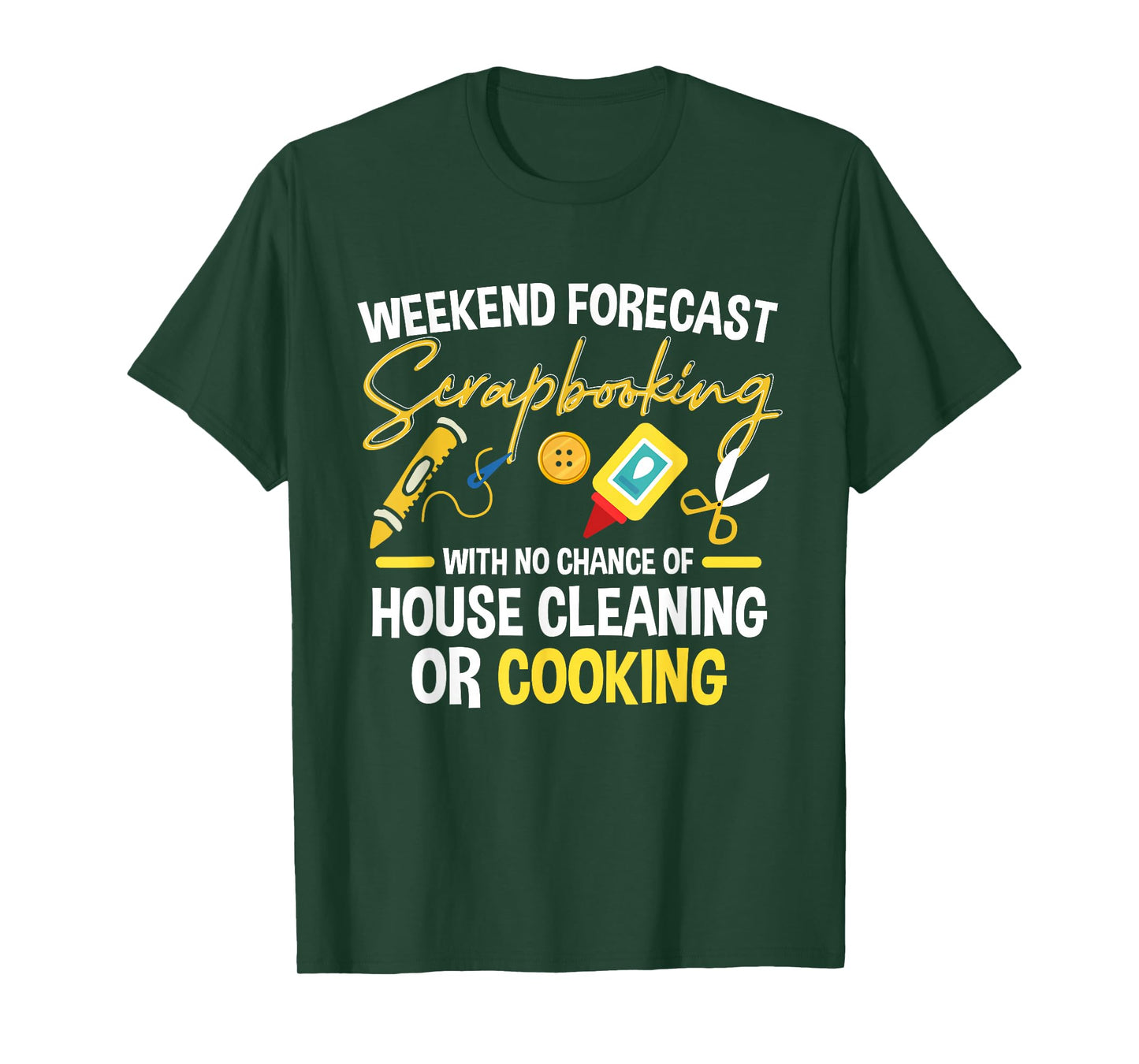 Crafting Scrapbook Crafter Weekend Forecast Scrapbooking T-Shirt