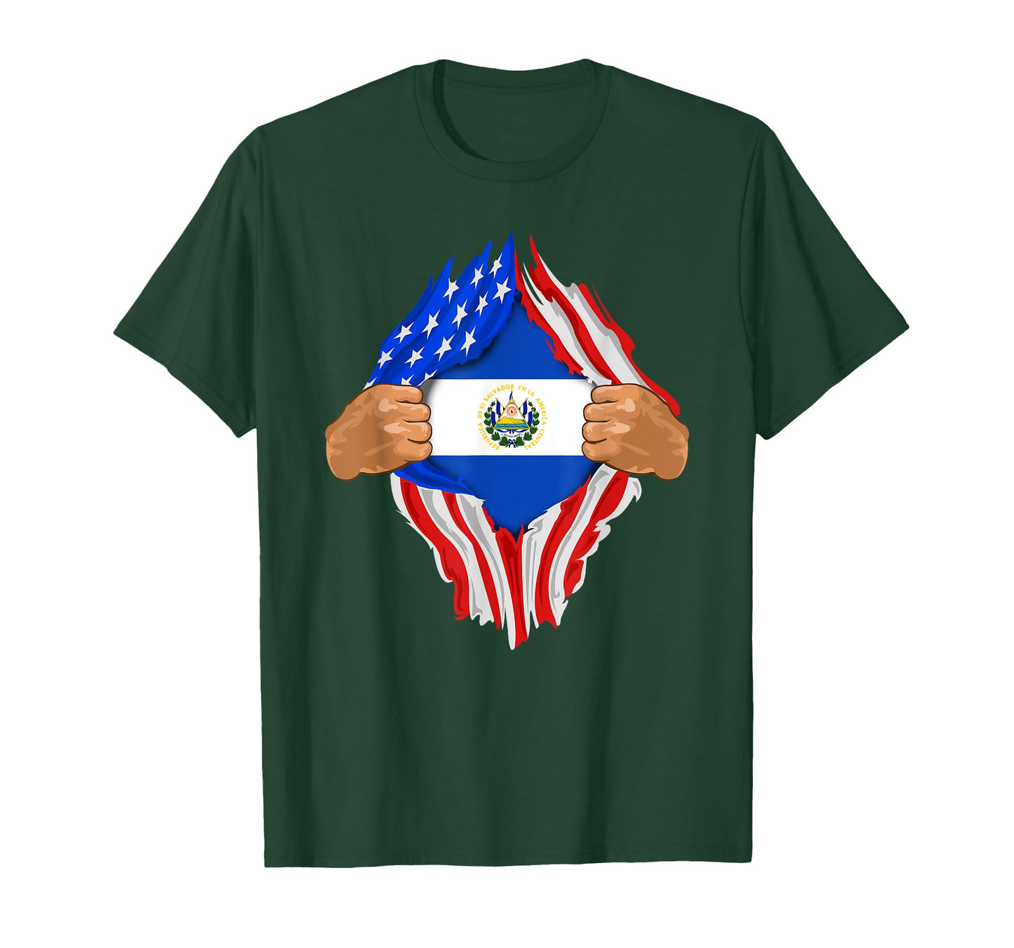 Salvadoran Blood Inside Me T-Shirt | El Salvador Flag Gift
