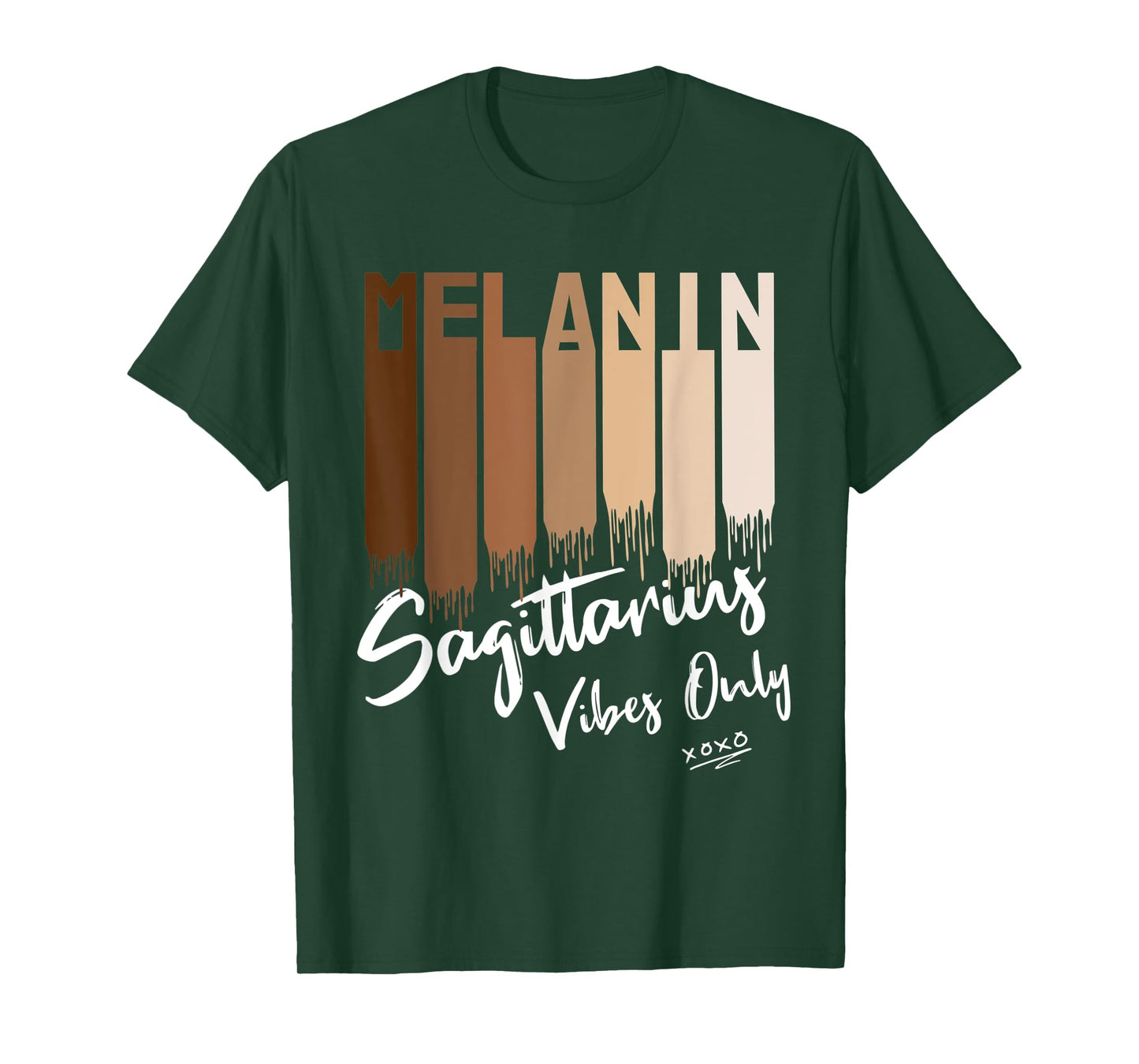 Melanin Sagittarius Vibes Only Zodiac Sign for Black Women T-Shirt