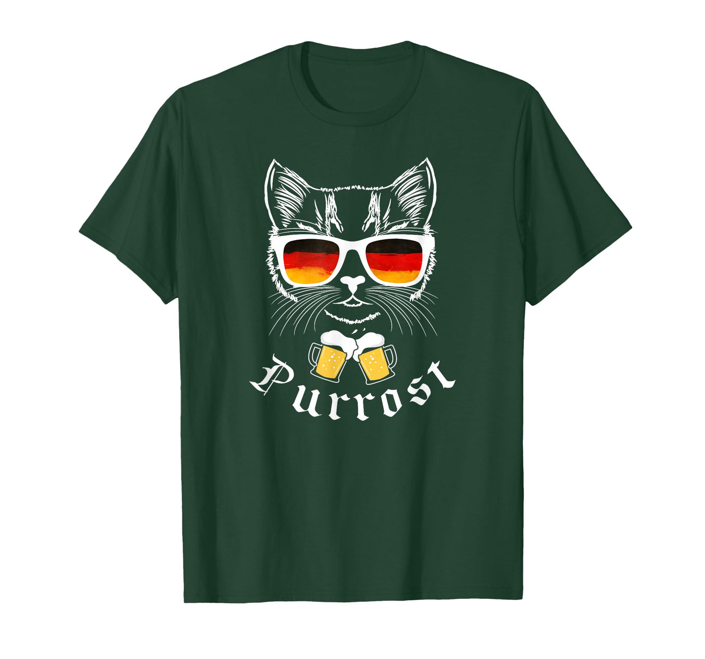 Oktoberfest Funny Prost Pun Purrost Cat T-Shirt