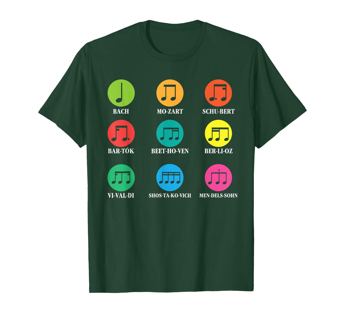 Classical Composers Classical Music Sheet Music T-Shirt