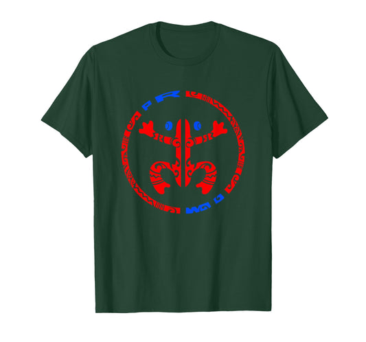 Puerto Rico Coqui Frog Taino - Boricua Tradition T-Shirt Small