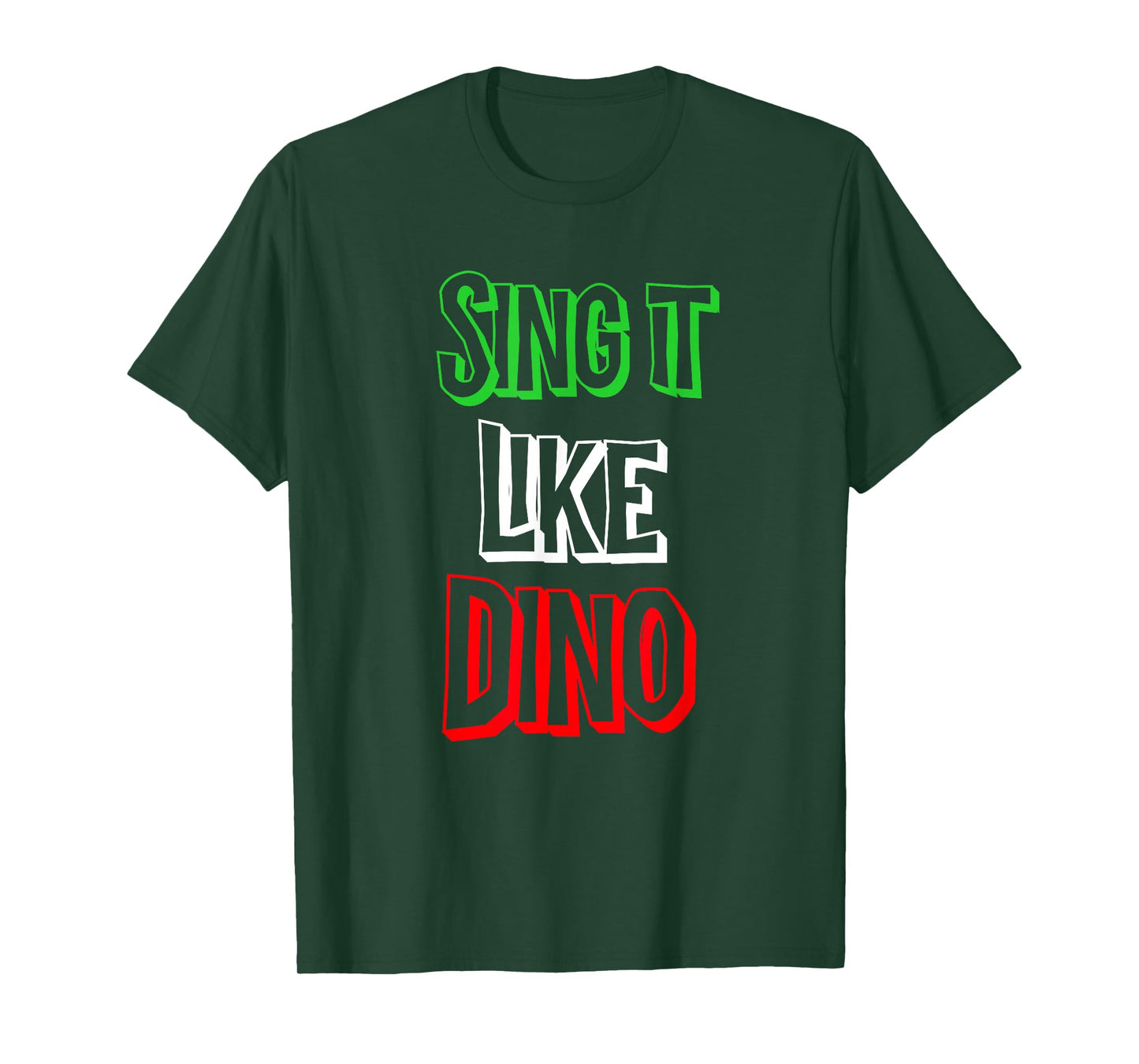 Sing It like Italian Colors Flag Novelty T-Shirt