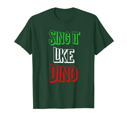 Sing It like Italian Colors Flag Novelty T-Shirt