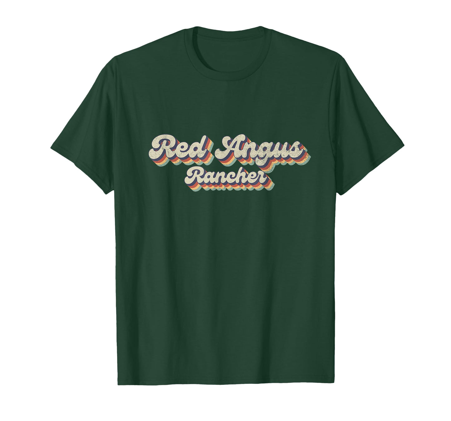70's Cattle - Vintage Cow Rancher Red Angus T-Shirt