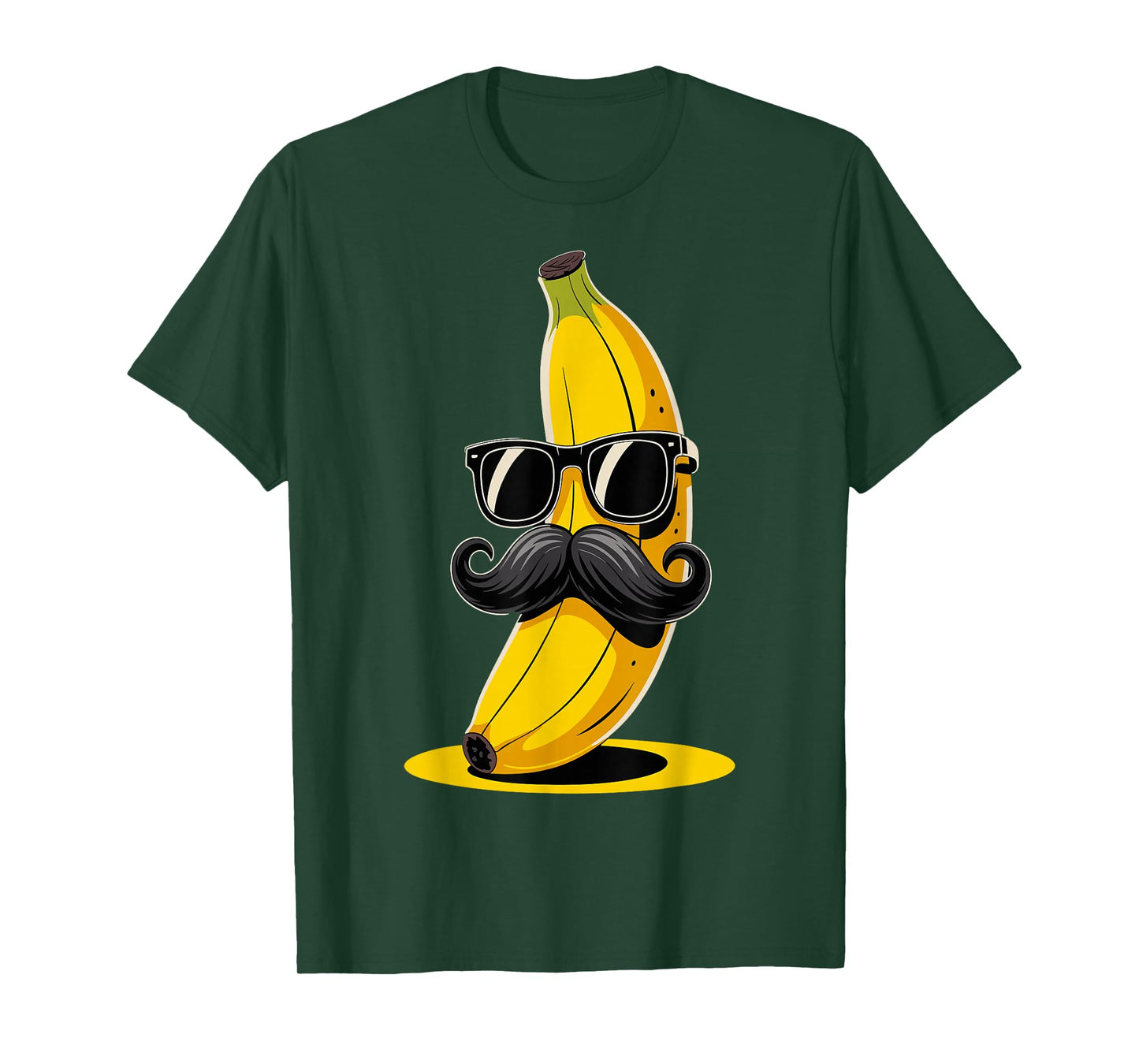 Banana Mustache Sunglasses Face Funny Fruit Cool Banana T-Shirt
