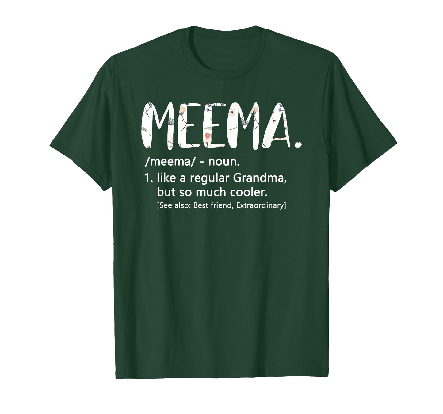 Meema Shirts for Women Mothers Day idea Cute Grandma Meema T-Shirt