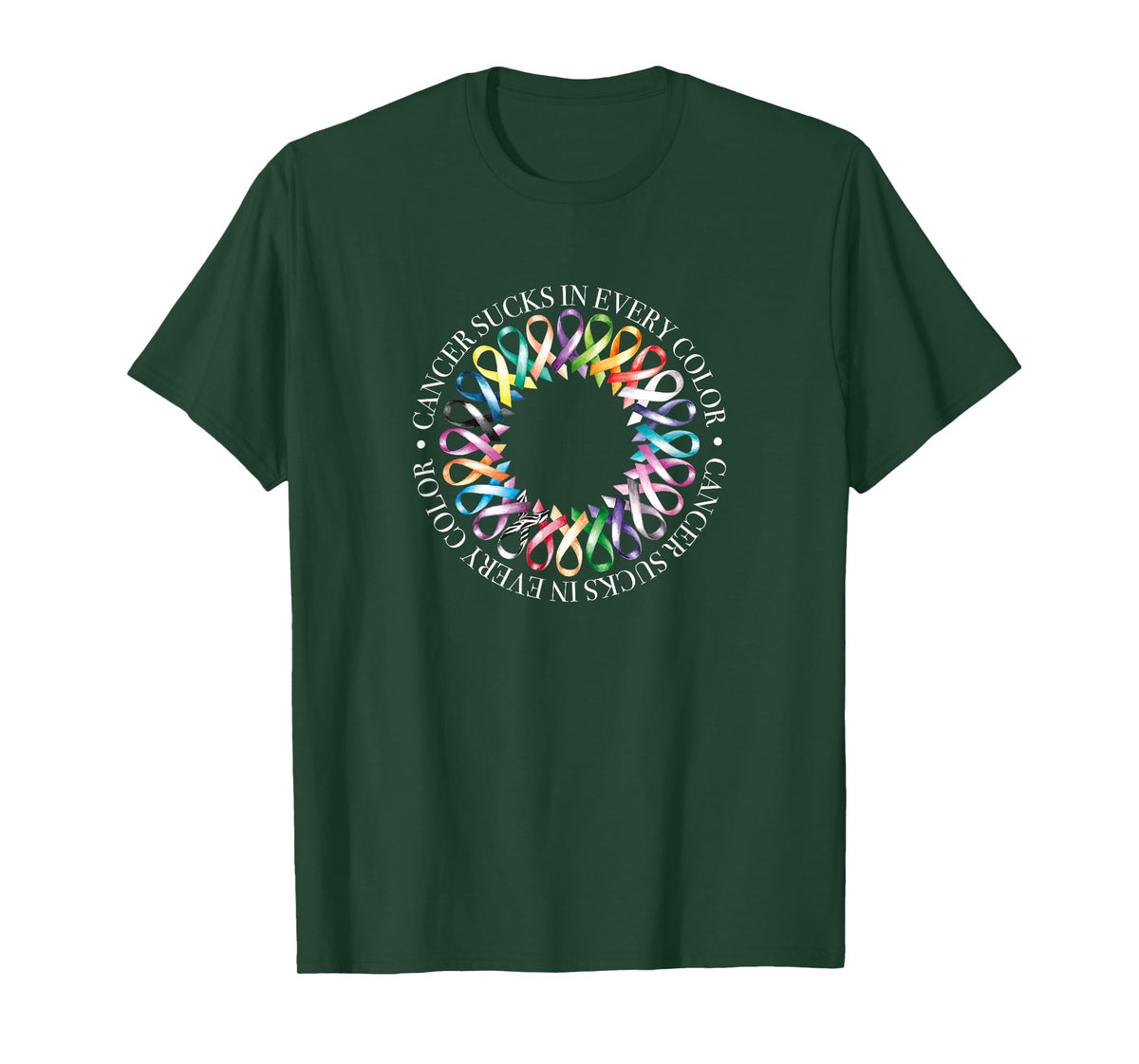 Cancer Sucks In Every Color, Fight Cancer Ribbons T-Shirt