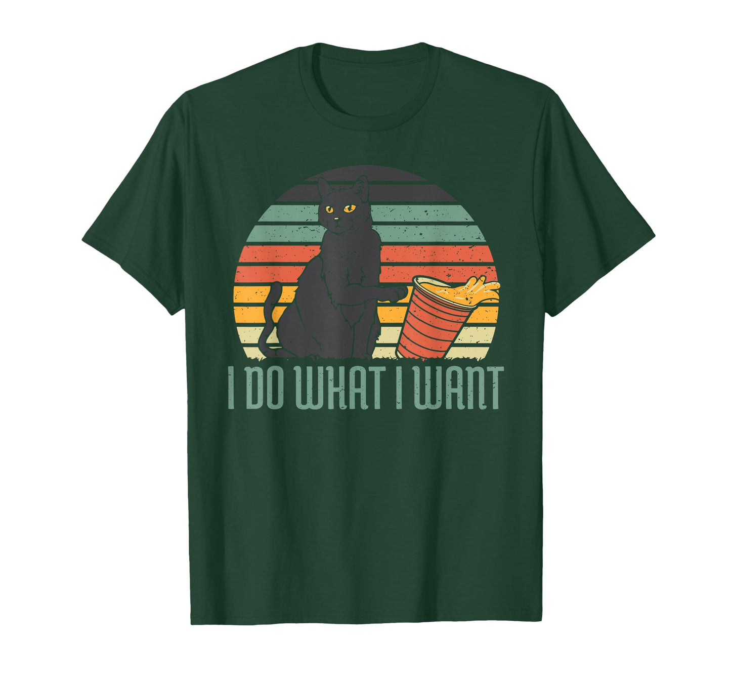 I Do What I Want Funny Cat Gift T-Shirt
