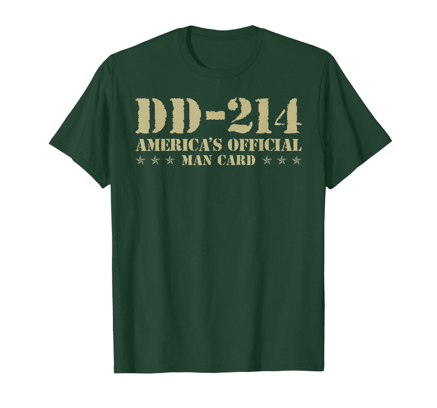DD-214 America's Official Man Card Veteran Day Retro Army T-Shirt