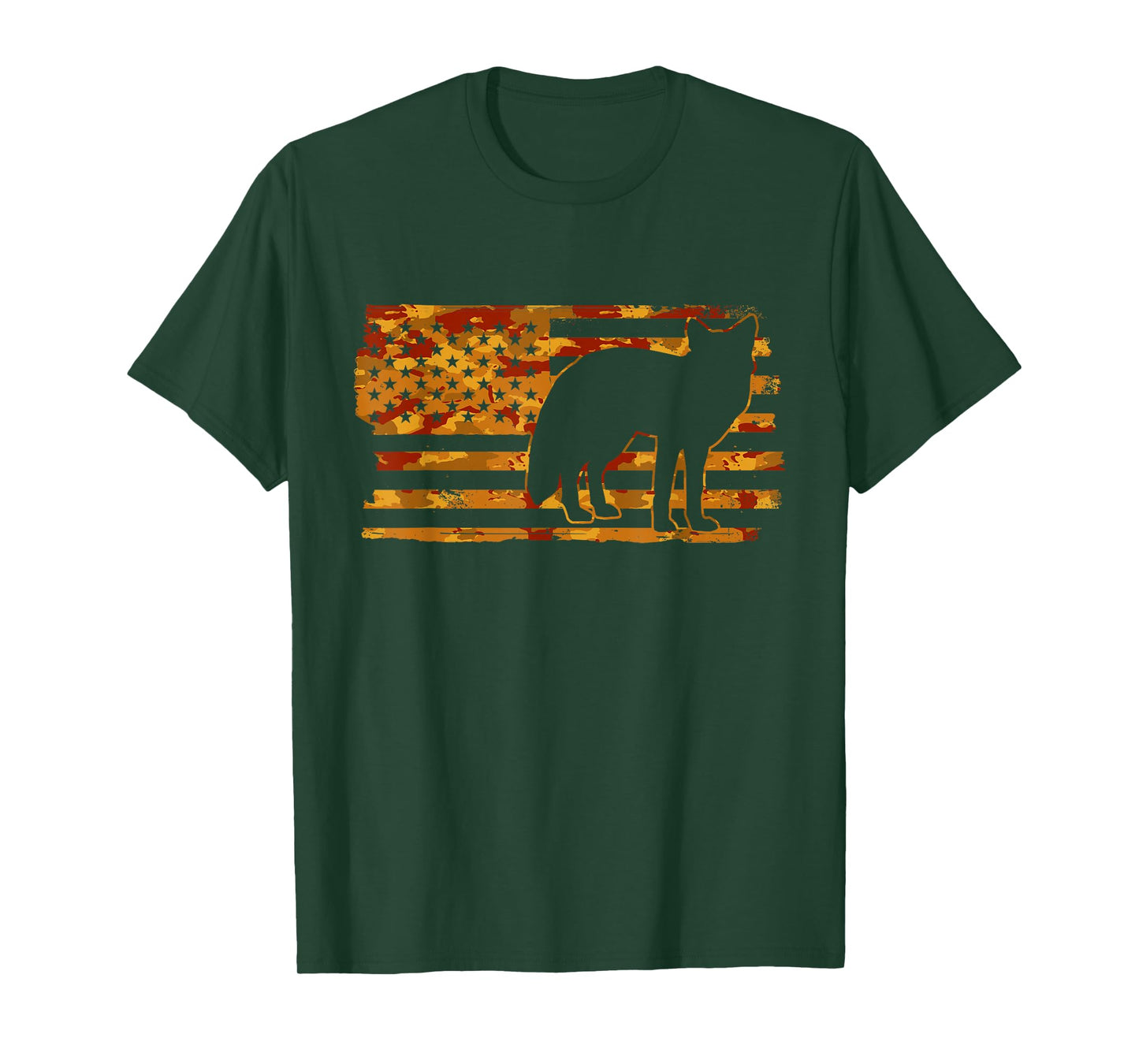 Fox American Flag - Fox Hunting T-Shirt