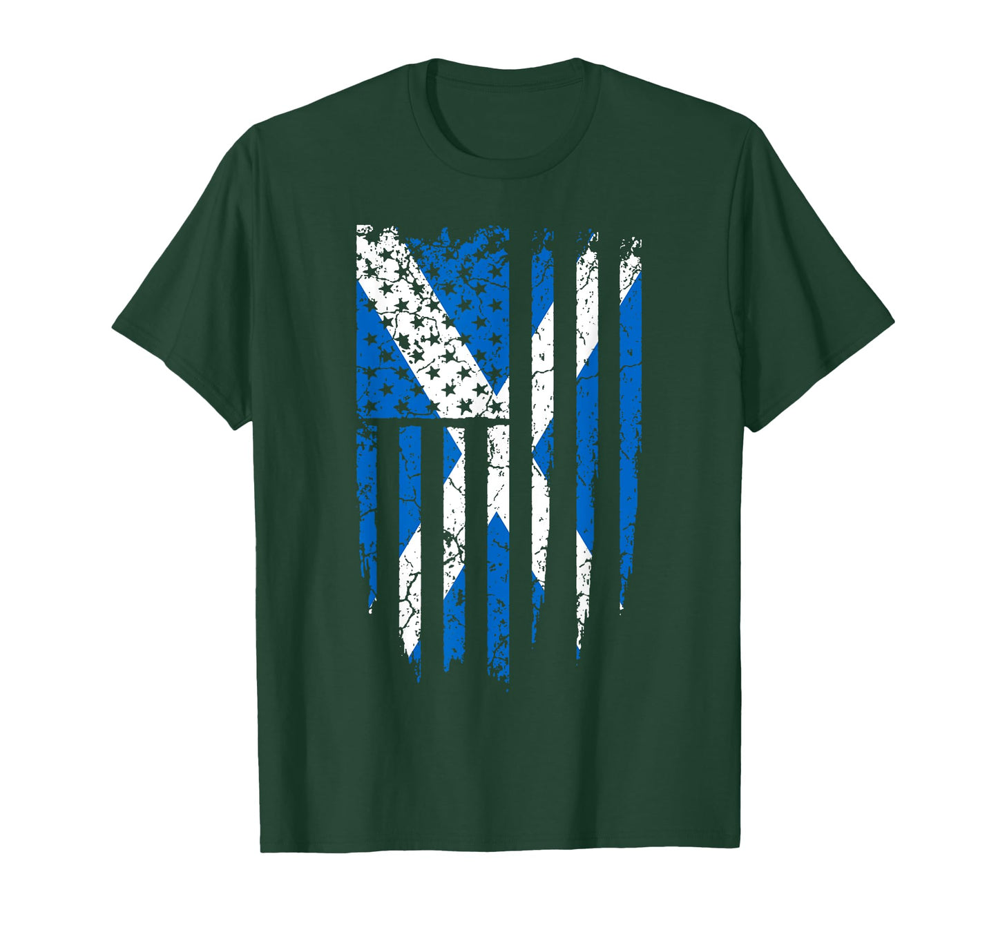 Scottish American Scotland & America Flag T-Shirt T-Shirt