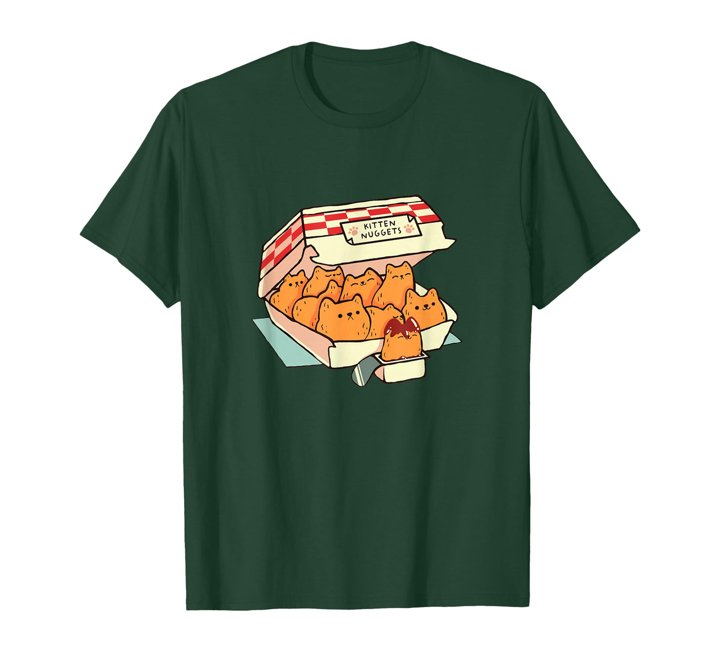 Kitten Nuggets For Cat Lover Black Cat Humor T-Shirt