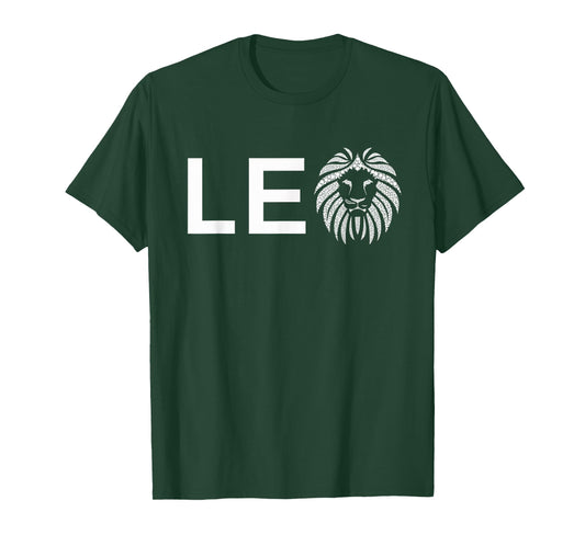 Leo Lion T-Shirt for August and July Birthday Gift T-Shirt