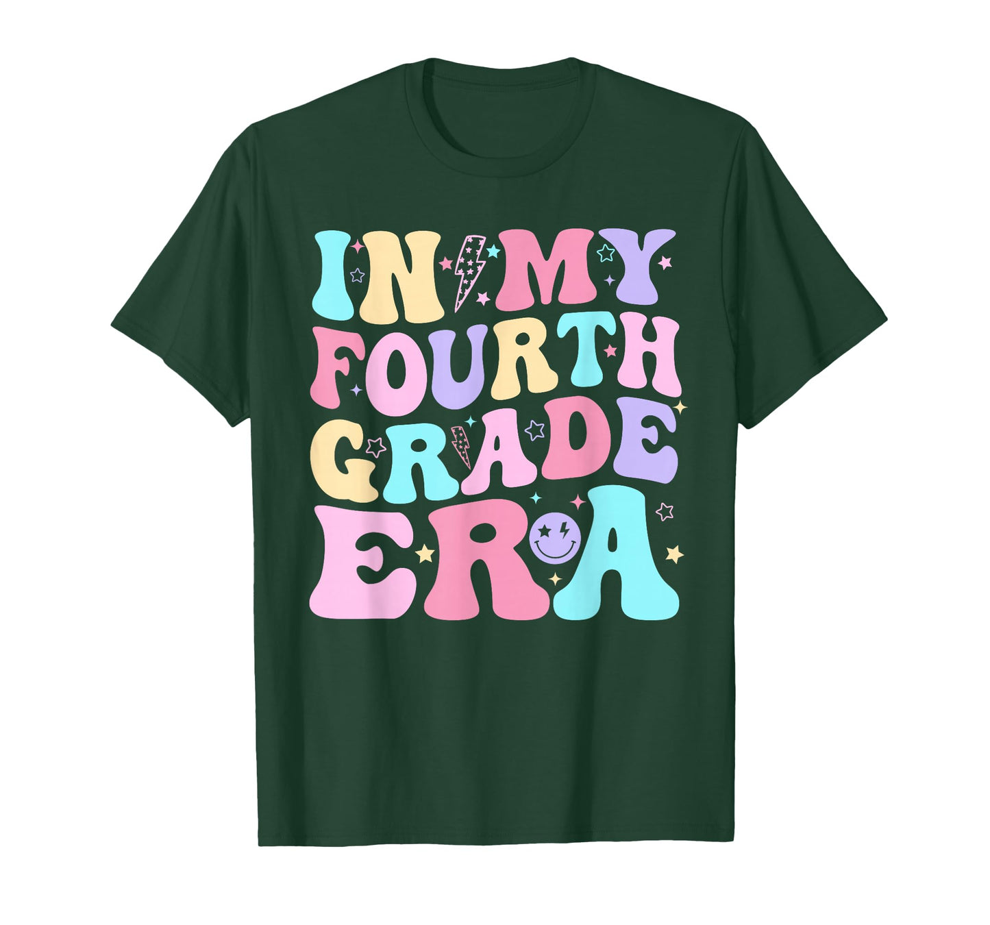 in My Fourth Grade Era Girl Back to School 4th Grade Teacher T-Shirt