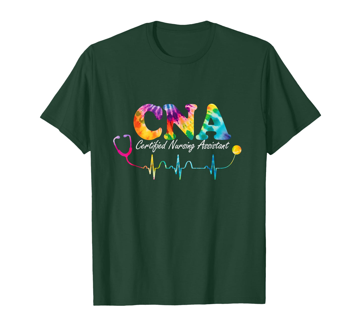 Certified Nursing Assistant Tie Dye CNA Nurse T-Shirt