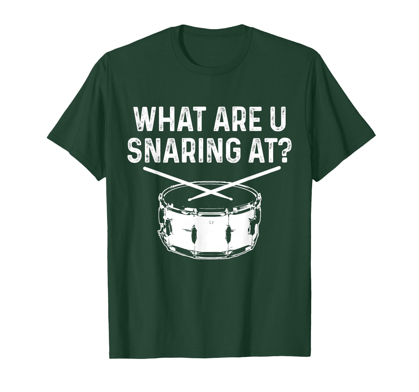 Drummer What Are You Snaring At Funny Drums Snare T-Shirt