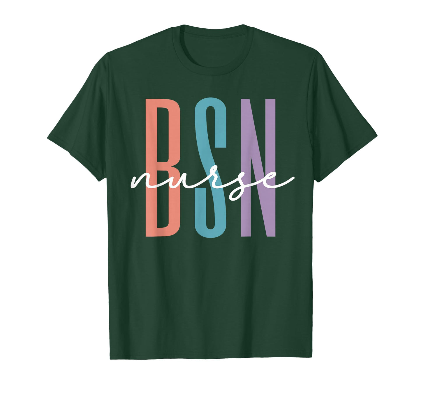 Cute BSN Graduate Registered Nurse Graduation BSN RN Rainbow T-Shirt