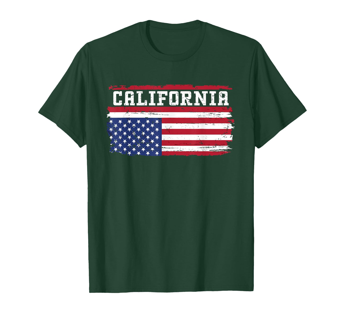 Upside Down American Flag State Of California Patriotic T-Shirt
