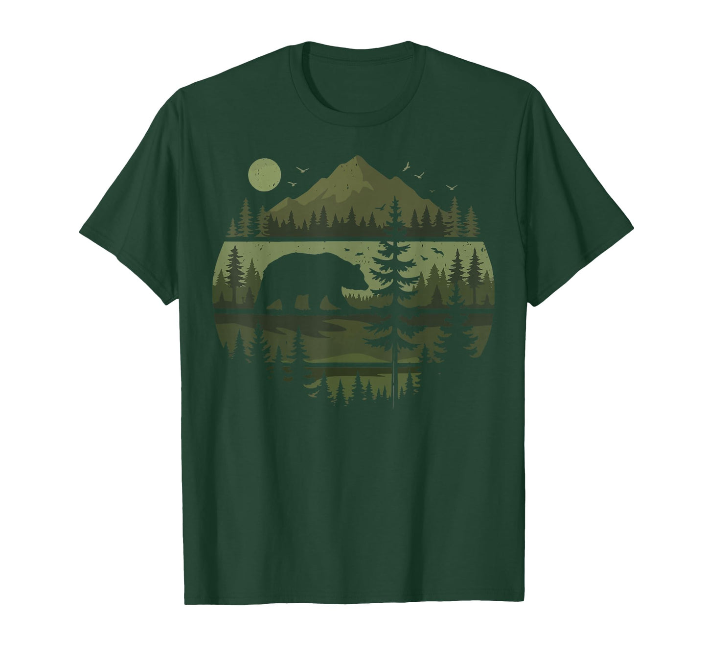 Forest Retro Nature Wildlife Outdoor T-Shirt