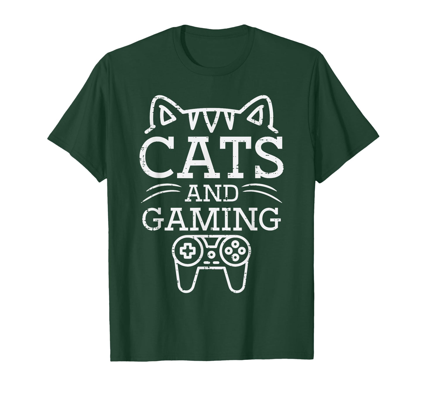 Gamer Cats And Gaming Video Game Men Women Boys Girls Kids T-Shirt