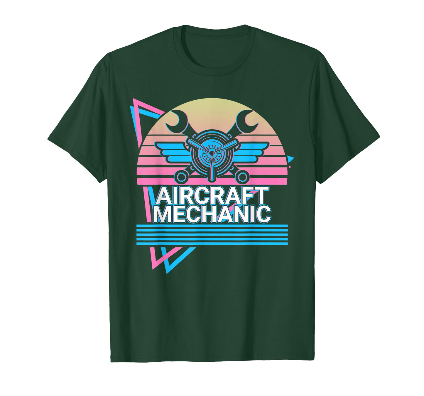 Aircraft Mechanic Aviation Retro T-Shirt