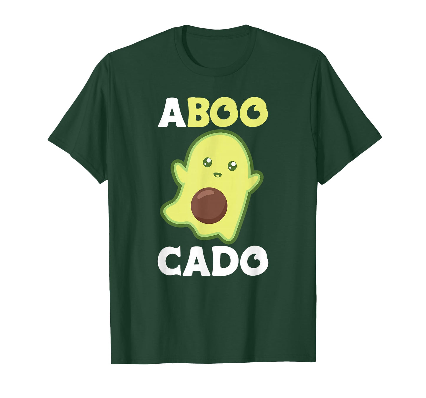 Avocado Ghost For Halloween Funny Avocados Pun T-Shirt