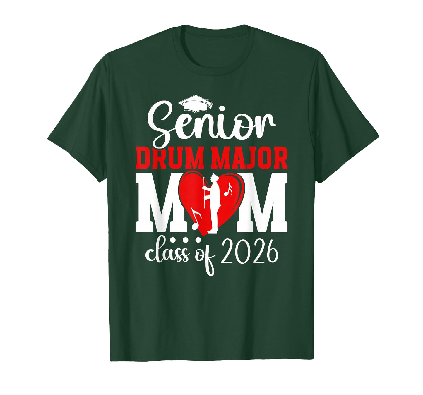 Senior Drum Major Mom 2026 Senior Marching Band Mom 2026 T-Shirt