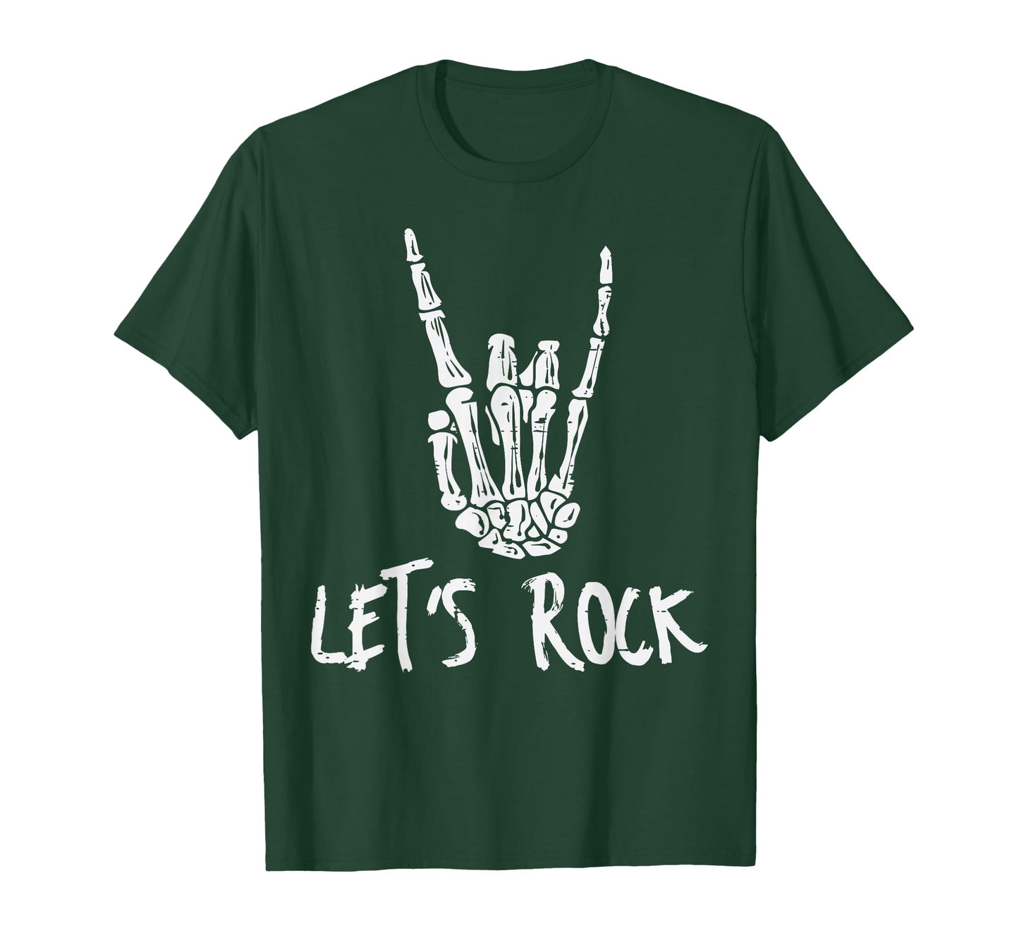 Skeleton Rocker Hand Punk Rock Music Men Boys Kids Youth T-Shirt