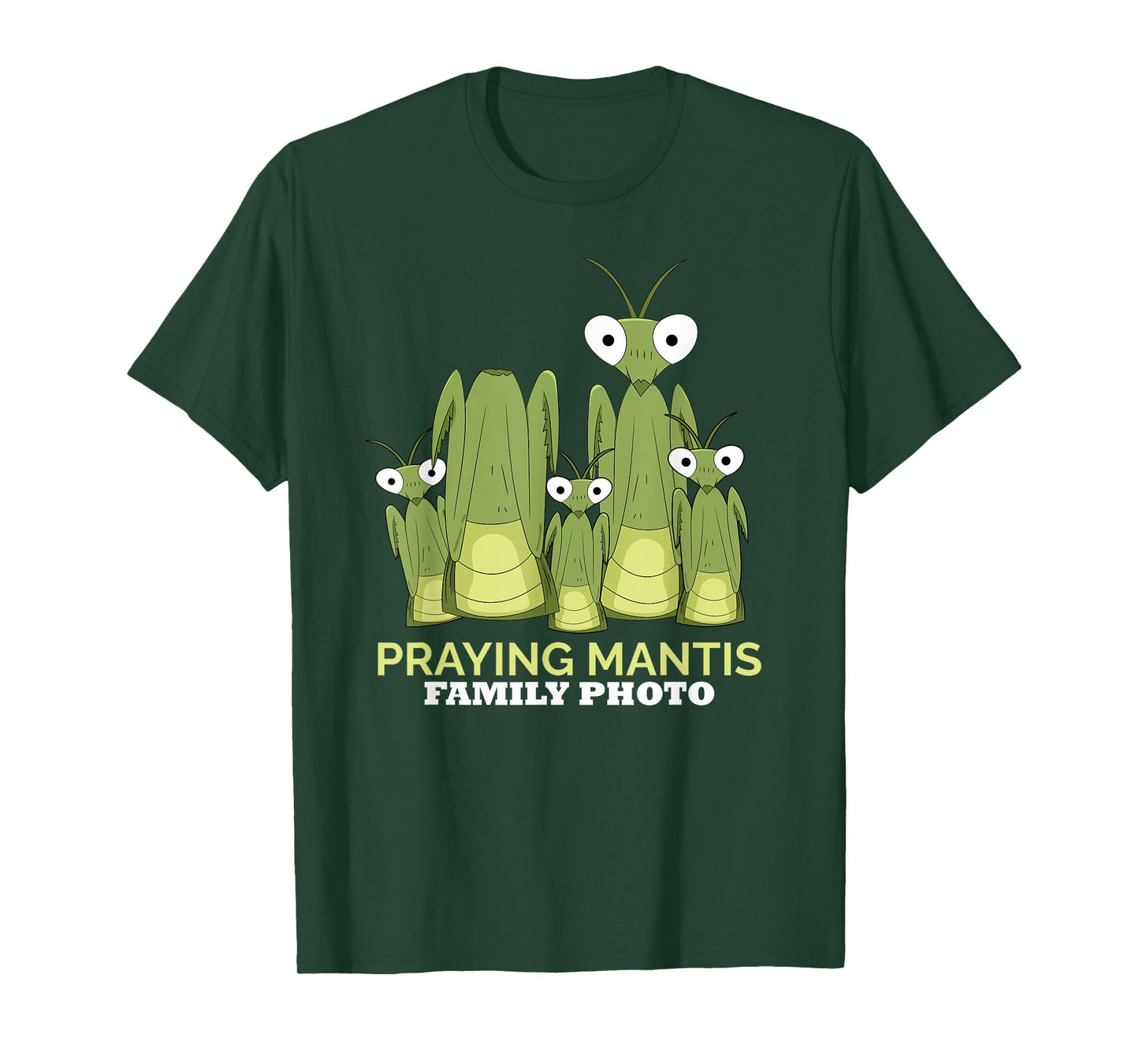 Praying Mantis Family Photo Insect Funny Praying Mantis T-Shirt