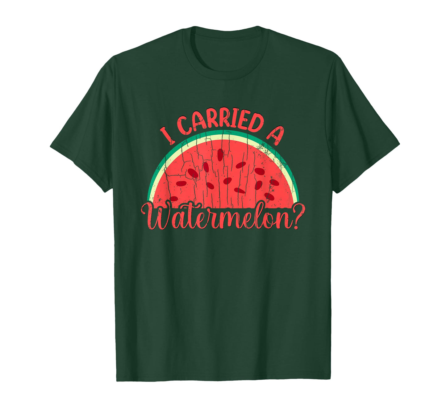 I Carried A Watermelon Funny Summer Fruit Lover Graphic T-Shirt
