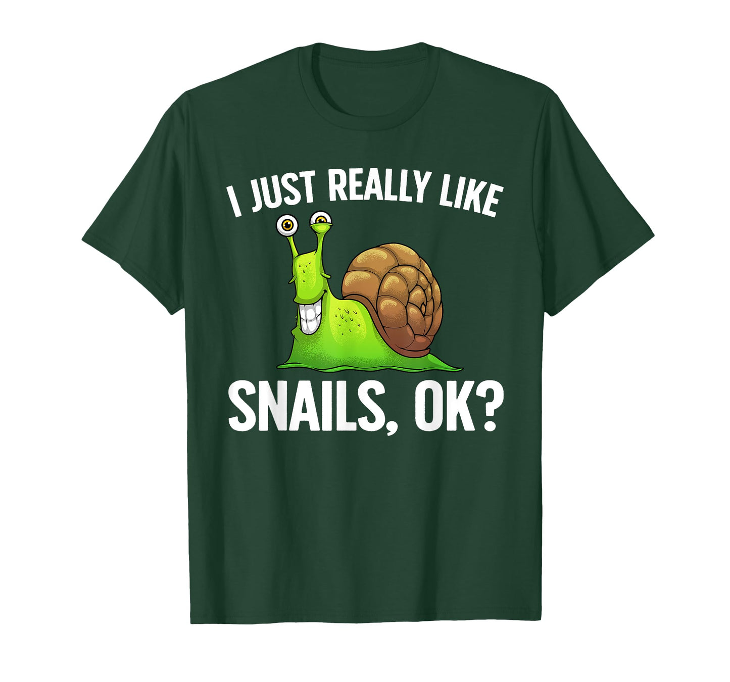 Cute Snail Design For Men Women Kids Gastropod Snail Lovers T-Shirt