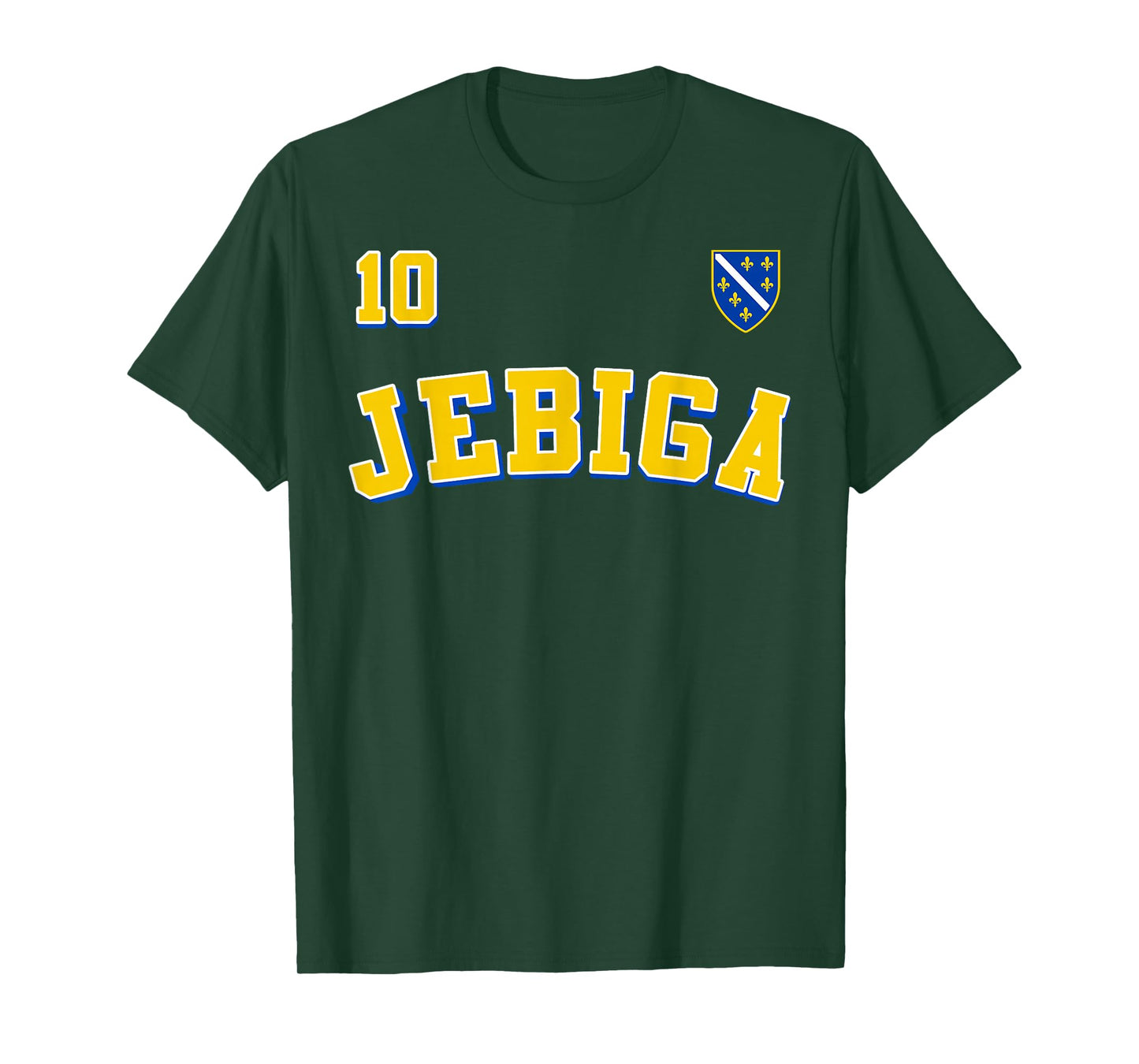JEBIGA Bosnian Flag Pride of Bosnia and Herzegovina Funny T-Shirt