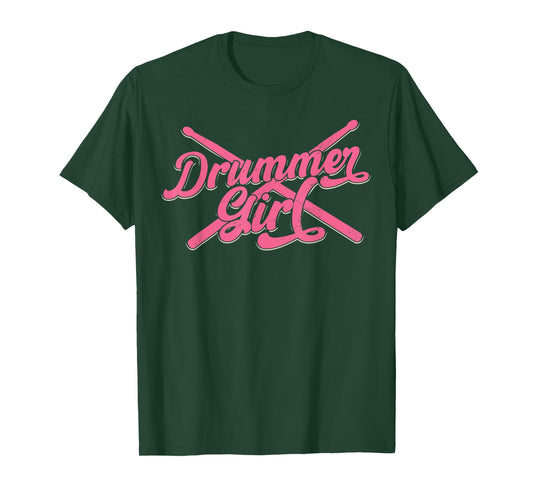 Vintage Durmsticks Musician Percussionist Drummer Girl Gifts T-Shirt