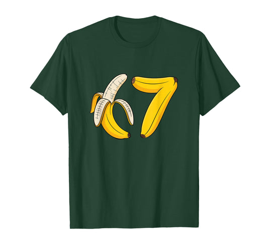 67 Banana Rizz Meme Funny Six Seven Gen Alpha Slang 6 7 T-Shirt