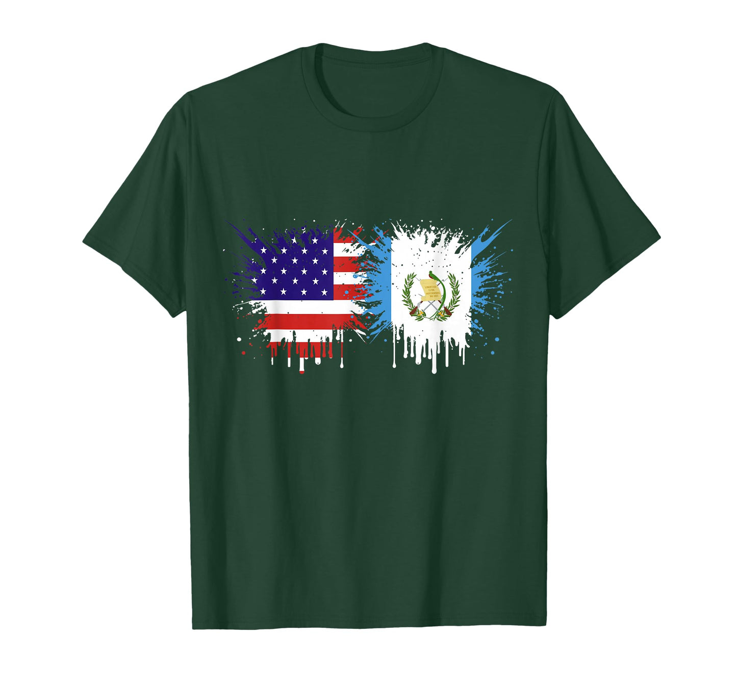 Guatemala & USA Together, Half American, Half Guatemalan T-Shirt