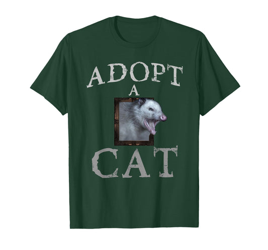 Adopt a Cat - possum for Men, Women T-Shirt